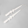 G Decor White Set Of Two Hand Dipped Dinner Candles, thumbnail 3 of 3