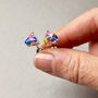Confetti Terrazzo Resin Earrings – Handmade Colourful Studs Birthday Gift, thumbnail 3 of 6
