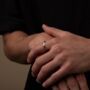 Initial Band Ring, Silver, Gold, Rose Gold, thumbnail 6 of 12