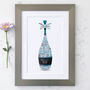 Personalised 50th Birthday Champagne Word Art, thumbnail 8 of 10