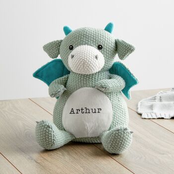 green dragon cuddly toy