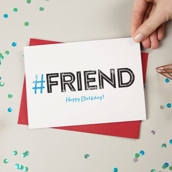 Hashtag Friend Birthday Card, 2 of 6