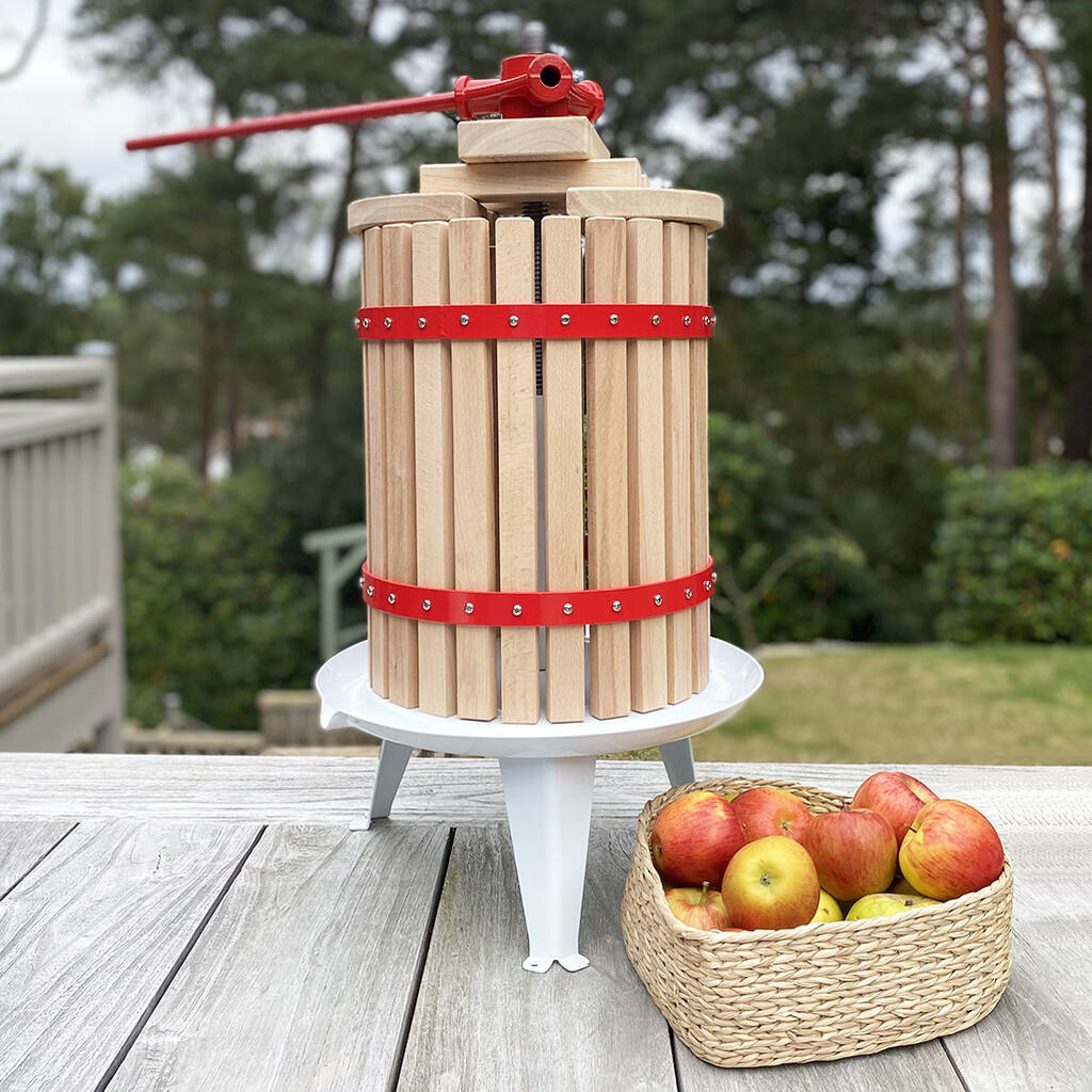 Traditional Eighteen Litre Fruit And Apple Press By Garden Selections
