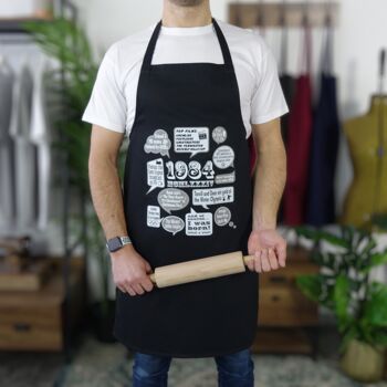 'Events Of 1984' 40th Birthday Gift Apron, 6 of 9