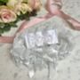 Personalised Lace Bridal Garter With Swarovski Crystal, thumbnail 5 of 9