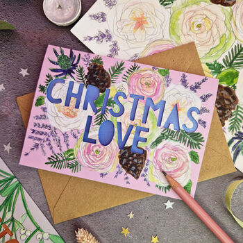 Christmas Love Luxury Papercut Christmas Card, 2 of 6