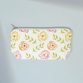 Cotton Flower Makeup And Cosmetic Bag, 2 of 6