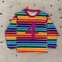 Personalised Rainbow Number Kids T Shirt, thumbnail 8 of 10