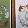 Peace And Love Illustrated Animal Print, thumbnail 9 of 12