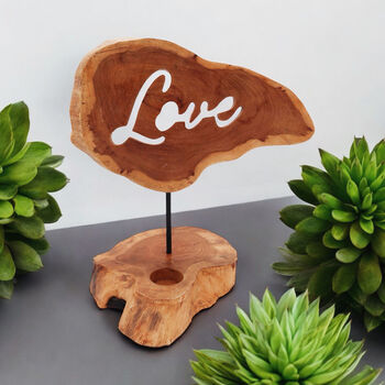 Wooden Love Tealight Holder, 3 of 3