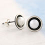 Black Pearl Stud Earrings, thumbnail 1 of 8