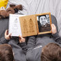 Personalised Children's Drawing Oak Book Frame, thumbnail 1 of 2