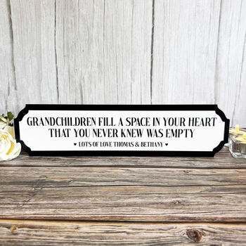 Personalised Grandchildren Welcome Acrylic Road Sign, 5 of 5
