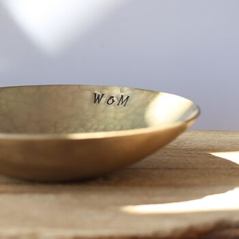Personalised 19th Anniversary Gift, Bronze Bowl Medium, 7 of 9