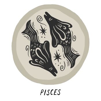 Pisces Zodiac Coin Pendant Necklace, 4 of 5