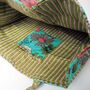 Reversible Botanical Print Quilted Cotton Tote Bag, thumbnail 4 of 4