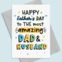 Amazing Husband And Dad Father's Day Card, thumbnail 1 of 3