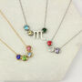 Family Birthstone And Zodiac Sign Necklace, thumbnail 7 of 12