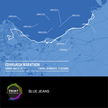 Personalised Edinburgh Marathon Poster, 3 of 12