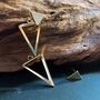 Contemporary Triangle Jewellery Earrings Gift, thumbnail 3 of 5
