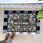 Personalised Floral Print Doormat For The Home, thumbnail 1 of 2