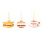 Afternoon Tea Baubles Set Of Three, thumbnail 1 of 4