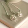 Handmade Silver Lovers Knot Necklace, thumbnail 3 of 6