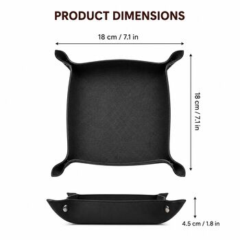 Executive Leather Velvet Desk Tray, 11 of 12