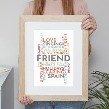 Personalised 'Use Your Own Words' Word Art Print, 3 of 7