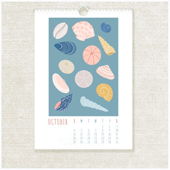 2026 Coastal Illustrated Mini Wall Calendar, 2 of 6