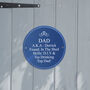 Personalised Blue Heritage Plaque, thumbnail 2 of 5
