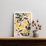 Lemon Art Print, Citrus Prints, Fruit Art, thumbnail 2 of 7
