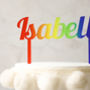 Personalised Cake Topper, Rainbow, thumbnail 6 of 6