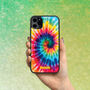 Tie Dye iPhone Case Personalised 12 13 14 15 Se, thumbnail 1 of 6
