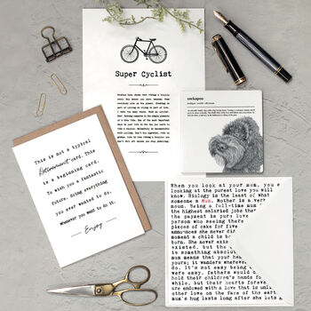 Super Cyclist Card With Vintage Illustration, 3 of 6