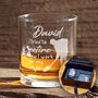 Retirement 'I now work for my wife' Whiskey Glass, thumbnail 1 of 8