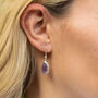 Natural Amethyst Drop Earrings, thumbnail 1 of 4