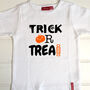 Personalised Child's Cute Trick Or Treat T Shirt, thumbnail 1 of 7