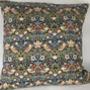 Morris And Co Strawberry Thief Xl Cushion Cover, thumbnail 5 of 5