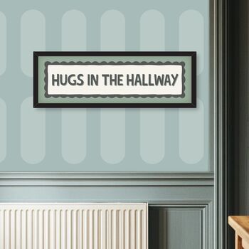 Hugs In The Hallway Framed Print, 3 of 10
