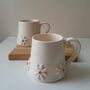 Handmade Ceramic Daisy Coffee Mug, Tea Cup, thumbnail 3 of 8