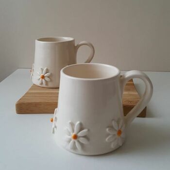 Handmade Ceramic Daisy Coffee Mug, Tea Cup, 3 of 8