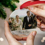 First Christmas Married 2025 Photo Ornament Mr And Mrs, thumbnail 1 of 8