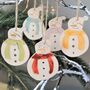 Snowman Christmas Tree Decorations, thumbnail 3 of 7