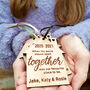 Pandemic Personalised Wooden Hanging Decoration, thumbnail 2 of 5