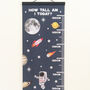 Personalised Space And Planets Height Chart, thumbnail 2 of 4