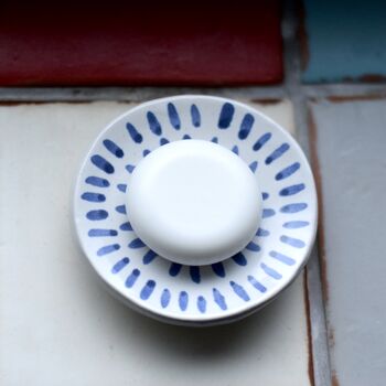 'Lacuna' Round Ceramic Soap Dish, 3 of 5