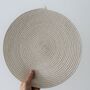 Pure White Cotton Rope Placemat, thumbnail 2 of 6