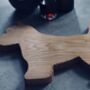 Wood Chopping Board Scottie Dog, thumbnail 2 of 3