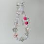 Pink Cherry Blossom Beaded Phone Charm, thumbnail 3 of 3